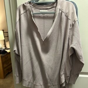 Free people Owen thermal knit shirt